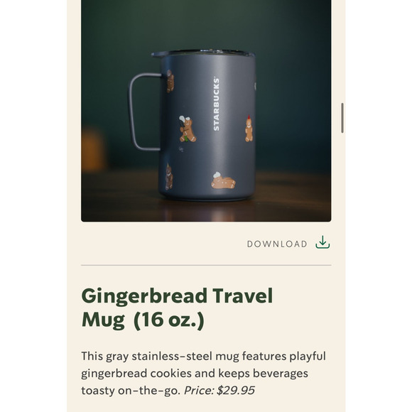 Starbucks × MiiR Gingerbread Travel Mug – 2025 Holiday Limited Edition 16oz NEW - Picture 2 of 10